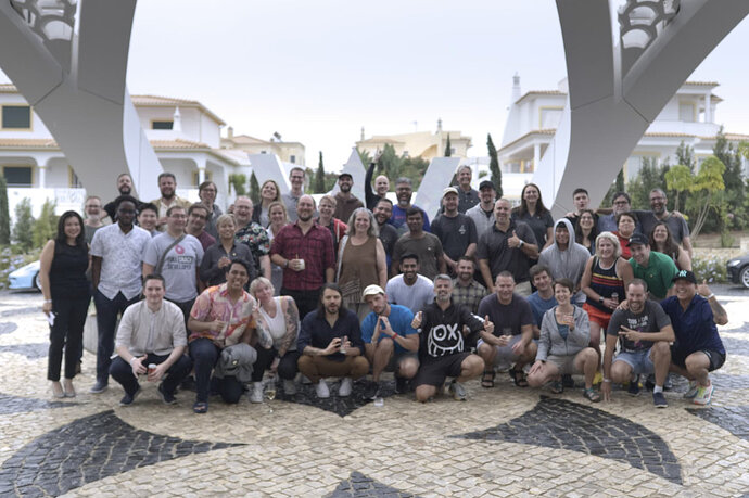 Our entire crew. A bit blurry. Like much of the week. ;)