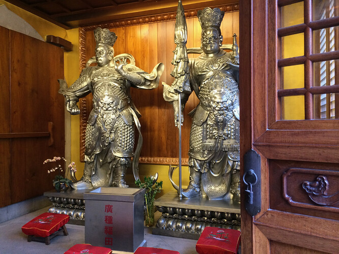 Surprising how many of the buddhas in the temple were armed