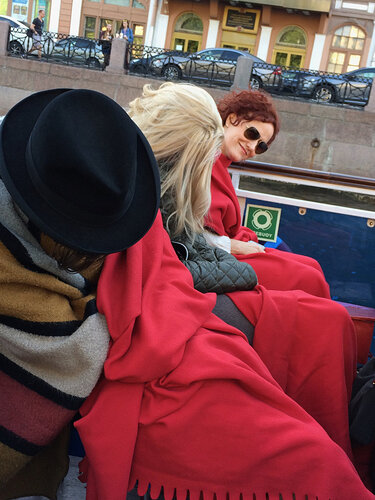 The long days caught up to Jesse and Elizabeth (while Dylan looks on) as we were tooling around on a boat in the canals.