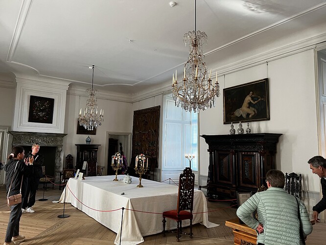 A dining hall.