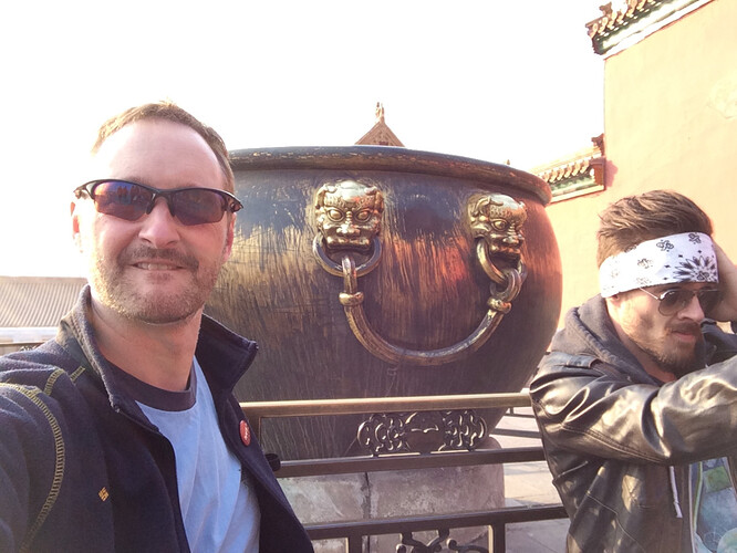 Me and Jesse...who I think wants to be a ninja.