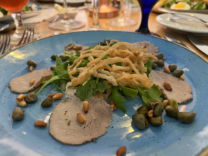 A pork tenderloin salad.
