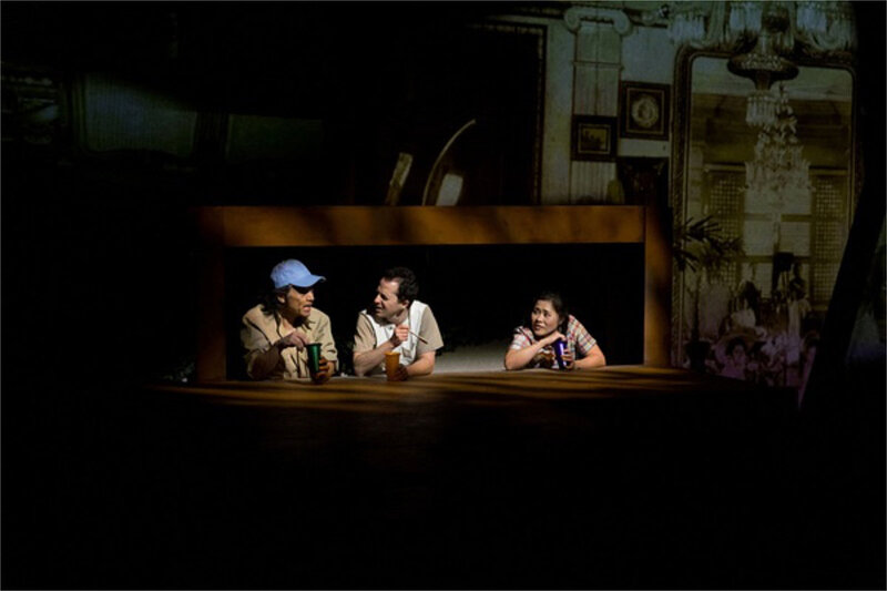 Kennedy, Casey and Angelita holed up in a cave.