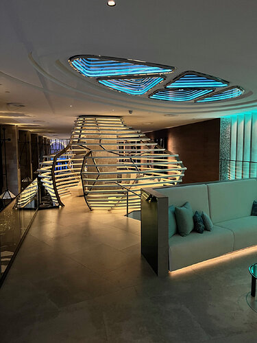 An interior view of the hotel