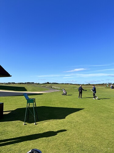 The first tee.