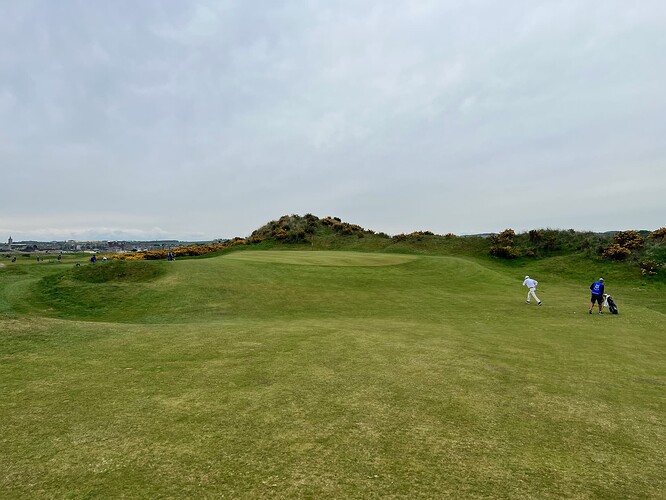 Approaching the 15th green.