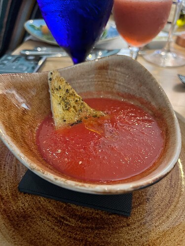 Gazpacho! It was excellent.