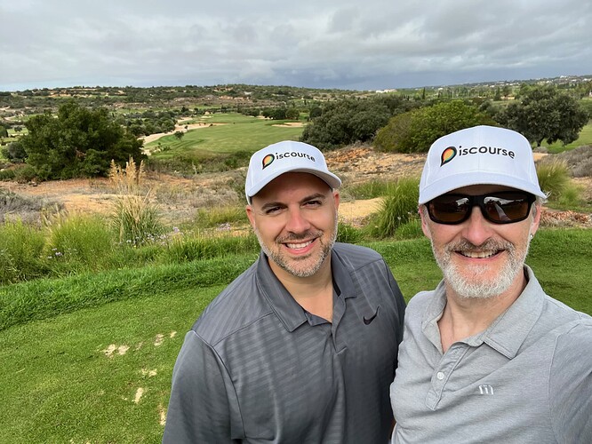 Me and Vince on our golf outing