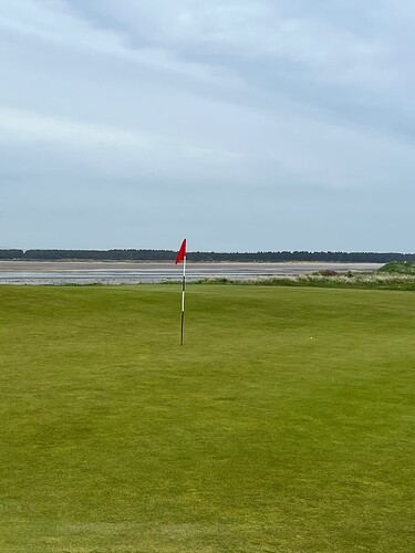 Tee shot on #11. Another par. <br />