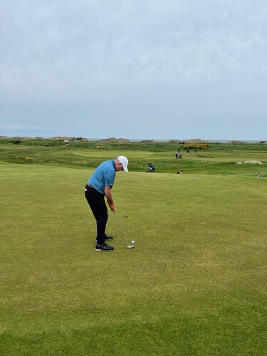 Keith putting for a...?
