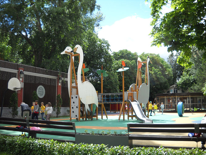 A playground in the Hermitage Garden