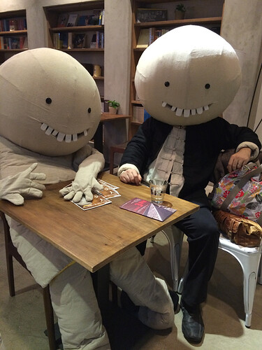 LM has fun at the Drum Theatre cafe