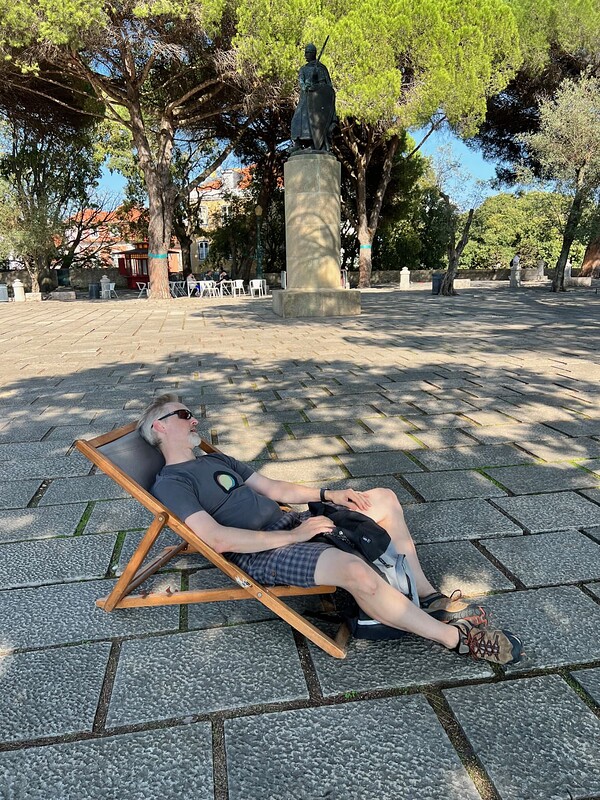 All this walkin's got me tired