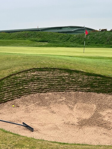 Oh man. Greenside bunker on 17. Not cool.