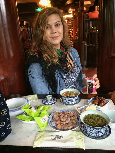 We definitely enjoyed the tea and snacks.