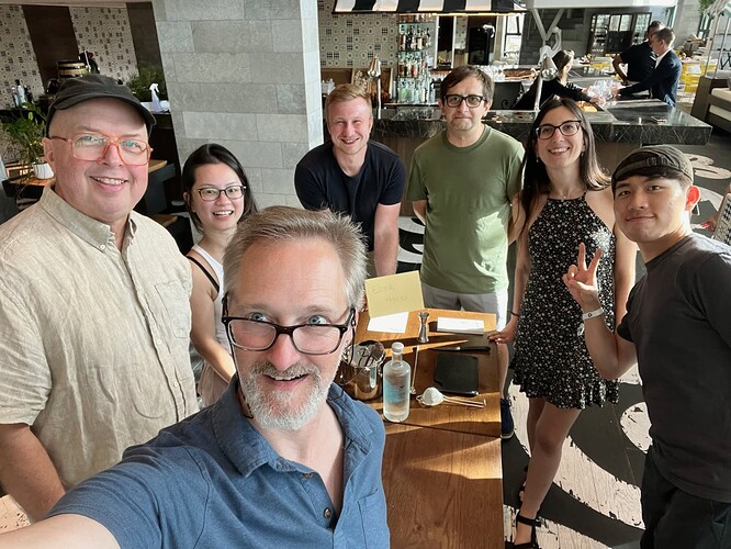 My team. I made a great cocktail...then screwed it up when I had to make it for the judges. :(