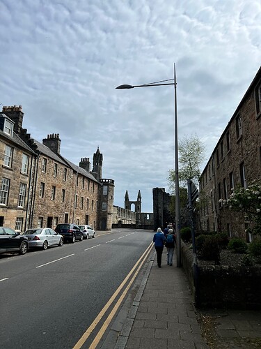 On my way to the Cathedral.