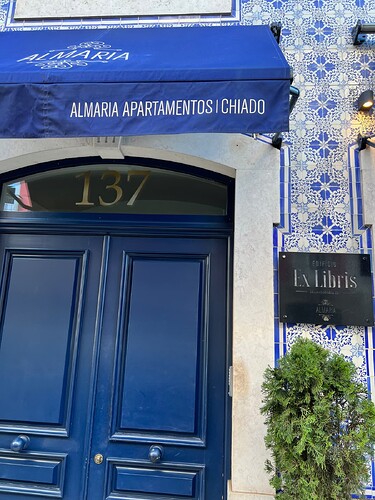 Our amazing hotel in the Chiado district (Almaria - Edificio Ex Libris)
