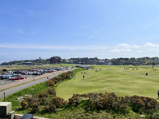 The Himalayas. A short putting course at the St. Andrews links. Gonna have to play that while we’re here.
