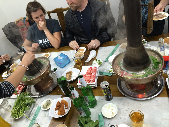 In the heat of the kitchen.