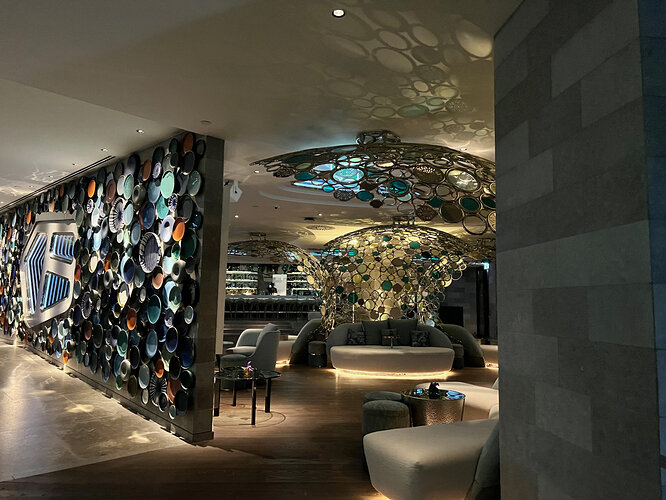 A seating area near the hotel bar.