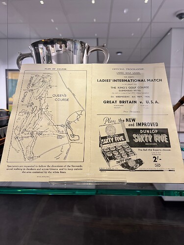 Ladies Int'l Match program 1936