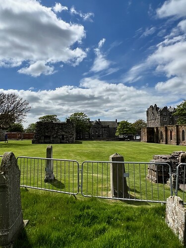 The grounds are large.
