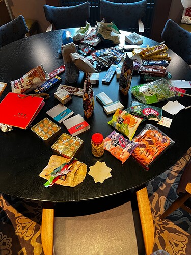 The start of the legendary snack table.