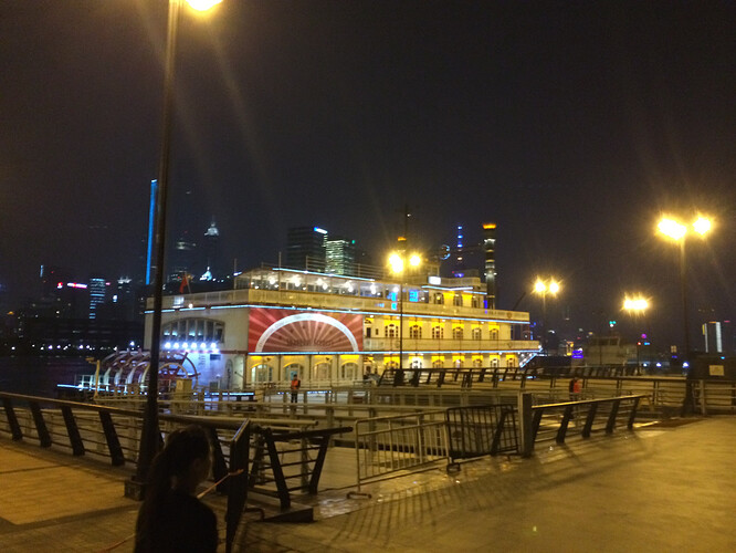 Our private dinner cruise along the Huangpu River