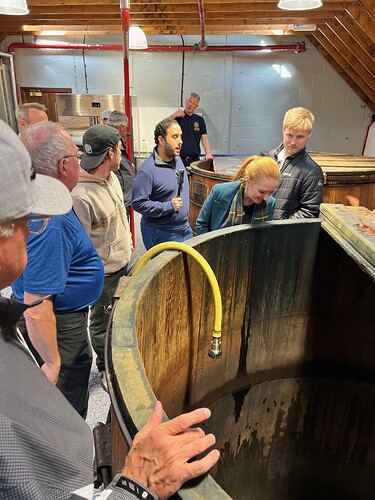 They let the mash sit hit these enormous tubs for days...weeks?