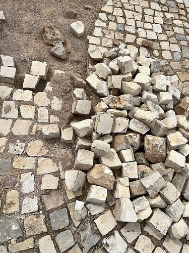 They punds these suckers in one-by-one.