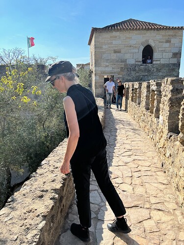 Lookin' down at the courtyard