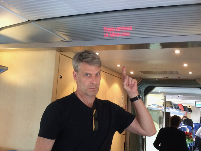 A train came to take us away and return to Moscow!