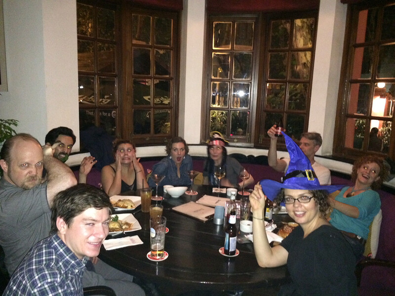 Celebrating Halloween at Shanghai Brewery.