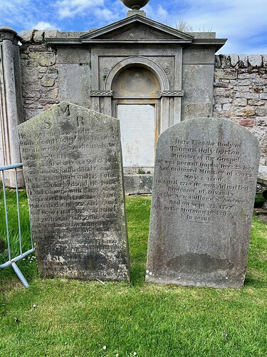 The oldest graves I could find. From 1661.