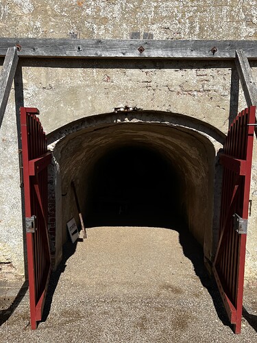 An entry to the catacombs below the castle.