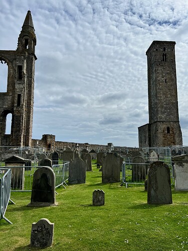 It's a large cemetery.