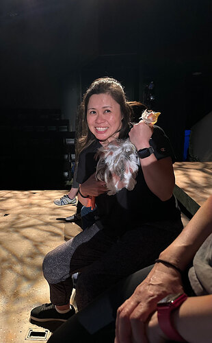 Angelita and her dinner