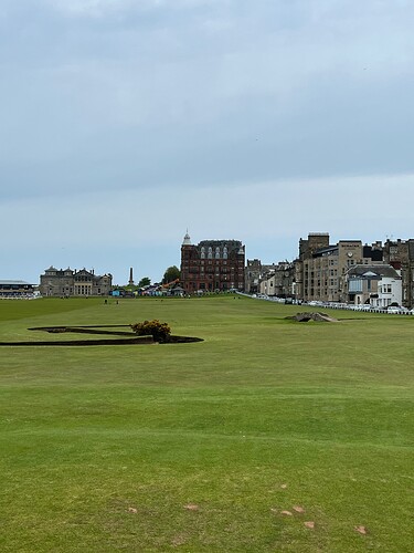 The view of 18. I'm not imagining coming in during the final round of The Open, you are. <br />