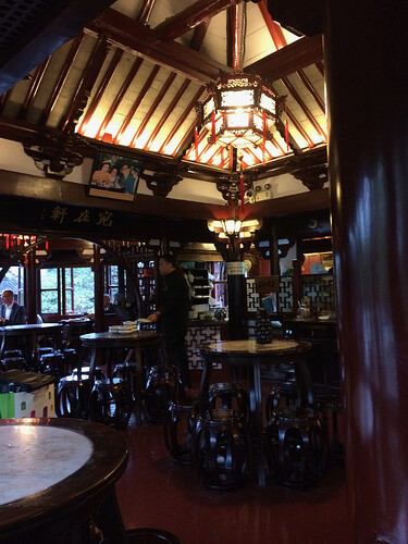 This is the teahouse at Yu Gardens and Bazaar.