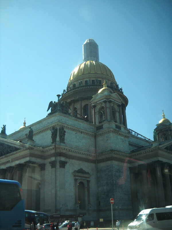 St. Isaacs from the bus...which we'll tour on Friday....