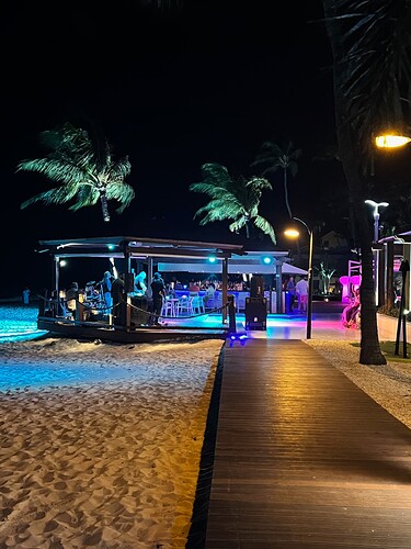 The entertainment. At the bar. On the beach. Yeah...life is good.