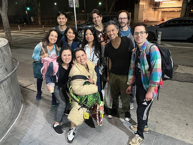 Heading out after a show