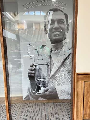 Celebrating Ben Hogan in the facility.