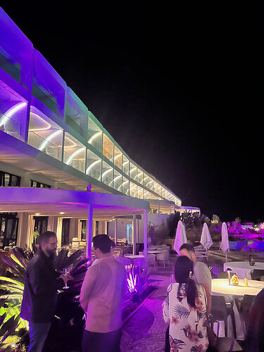 The first night. A little ambiance.