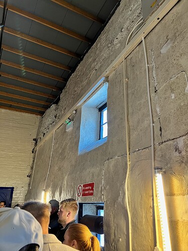 Very thick walls in here.