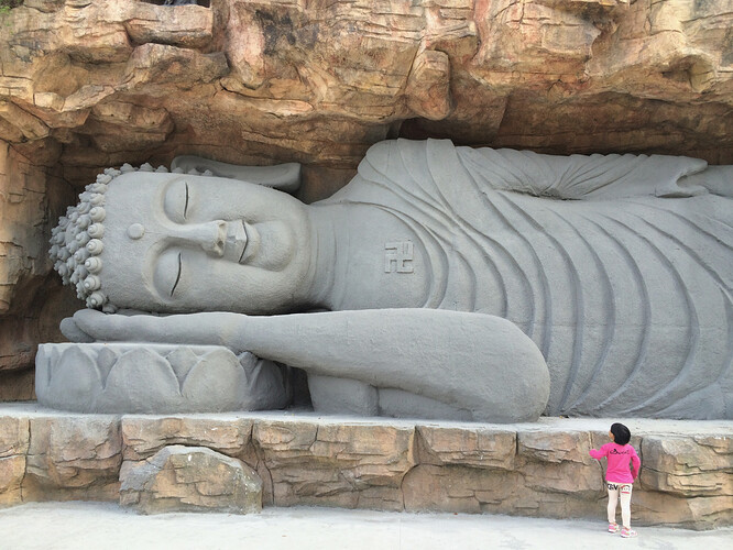 Let the sleeping Buddha lie....
