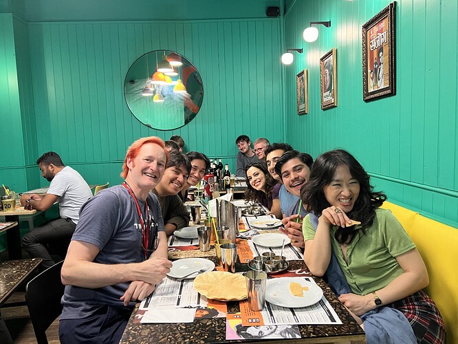 A group dinner excursion to Tuk Tuk