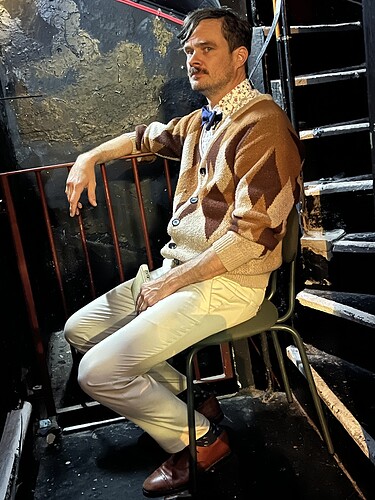 Jesse awaiting his entrance