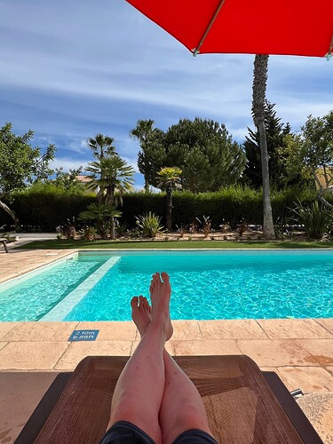 After the hike...had to put my feet up.